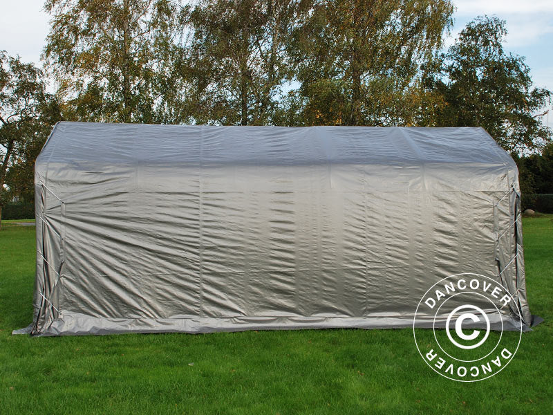 Garasjetelt PRO 3,6x6x2,7m PE med teltgulv, grå - Image 8