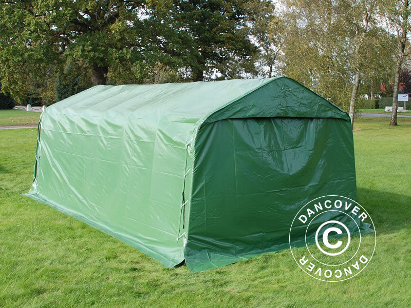 Garasjetelt PRO 3,6x7,2x2,68m PVC, Grønn - Image 7