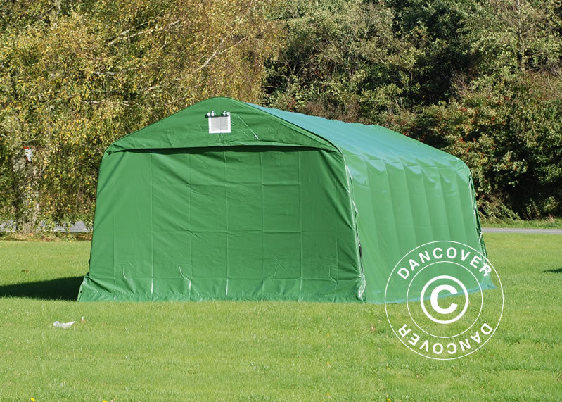 Garasjetelt PRO 3,6x8,4x2,68m PVC, Grønn - Image 3