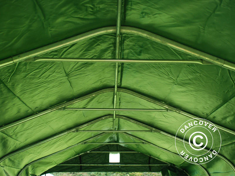 Garasjetelt PRO 3,6x8,4x2,68m PVC, Grønn - Image 6