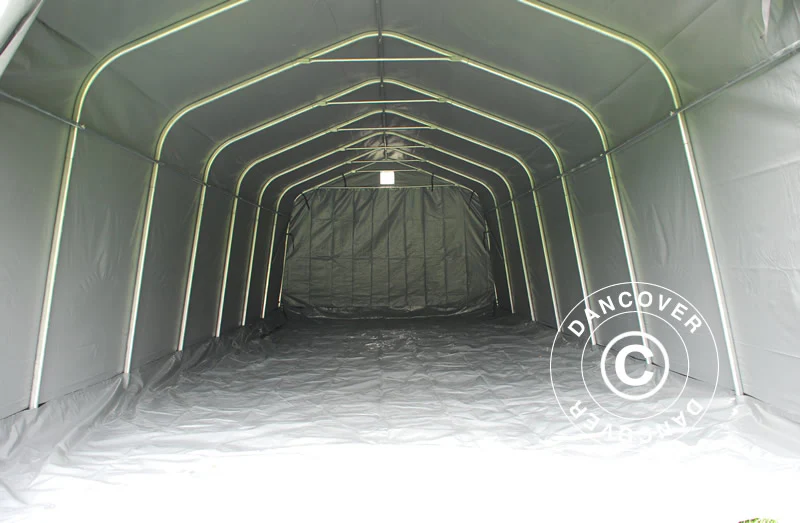 Garasjetelt PRO 3,6x8,4x2,7m PVC med teltbunn, grå - Image 11