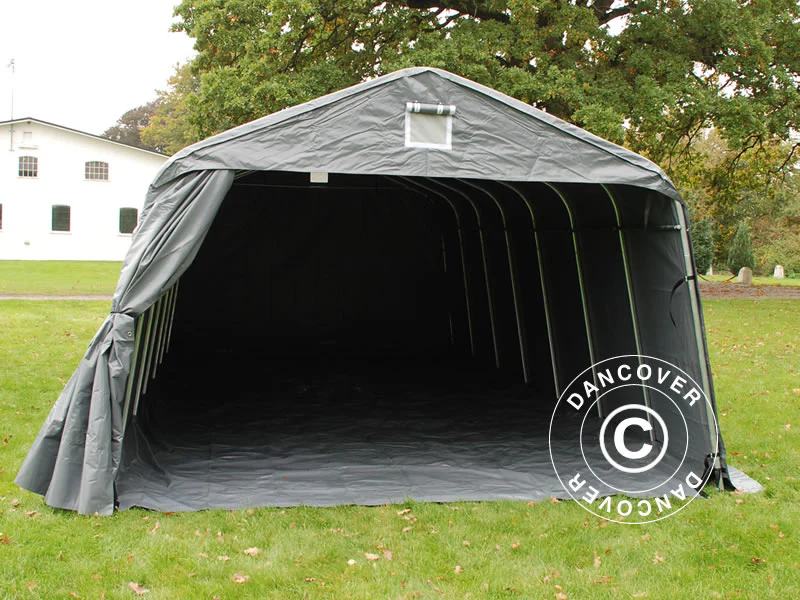 Garasjetelt PRO 3,6x8,4x2,7m PVC med teltbunn, grå - Image 12