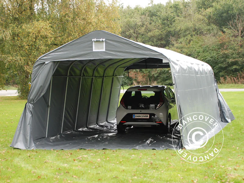 Garasjetelt PRO 3,6x8,4x2,7m PVC med teltbunn, grå - Image 13