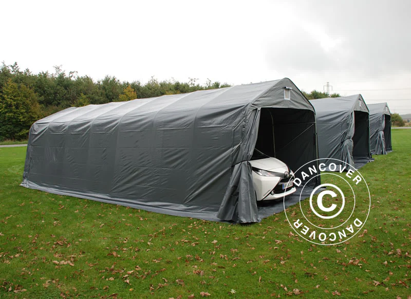 Garasjetelt PRO 3,6x8,4x2,7m PVC med teltbunn, grå - Image 14