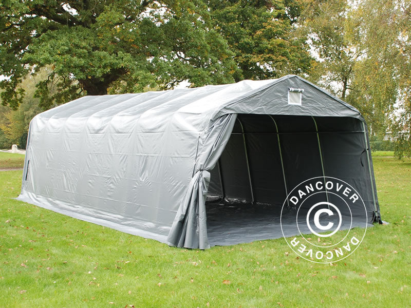 Garasjetelt PRO 3,6x8,4x2,7m PVC med teltbunn, grå - Image 6