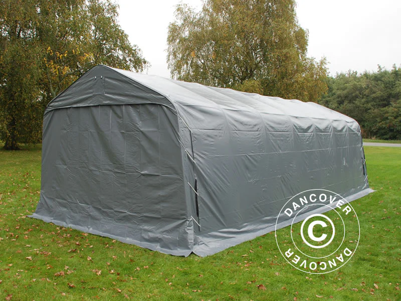 Garasjetelt PRO 3,6x8,4x2,7m PVC med teltbunn, grå - Image 7