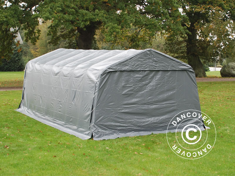 Garasjetelt PRO 3,6x8,4x2,7m PVC med teltbunn, grå - Image 8