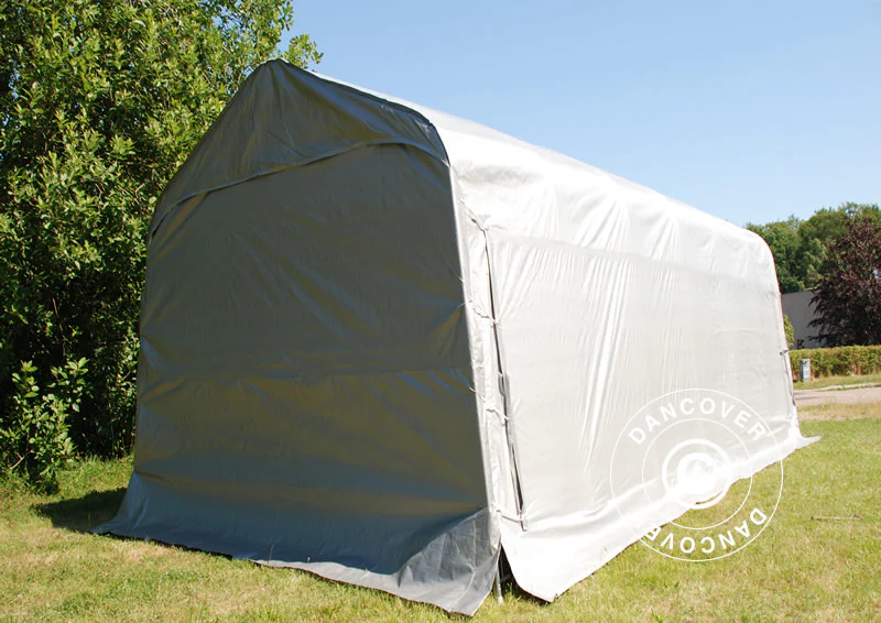 Garasjetelt PRO 3,77x7,3x3,18m PVC, Grå - Image 3