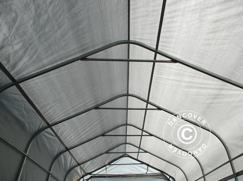 Garasjetelt PRO 3,77x7,3x3,18m PVC, Grå - Image 5