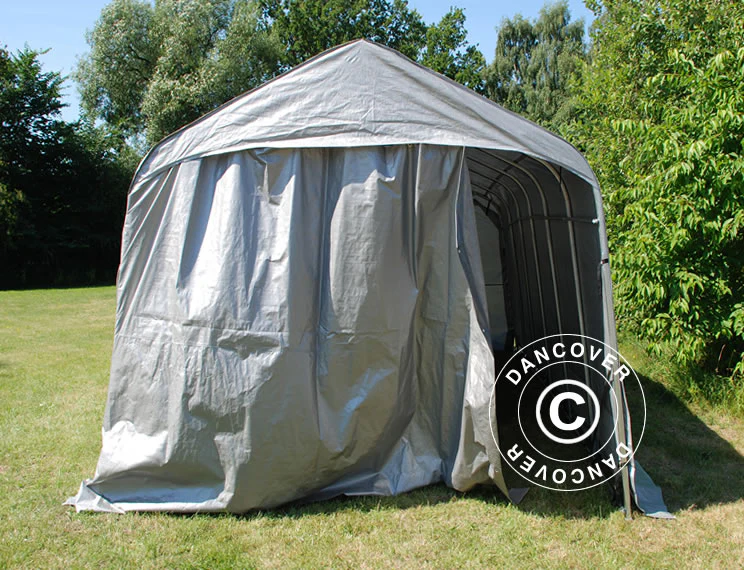 Garasjetelt PRO 3,77x7,3x3,18m PVC, Grønn - Image 4