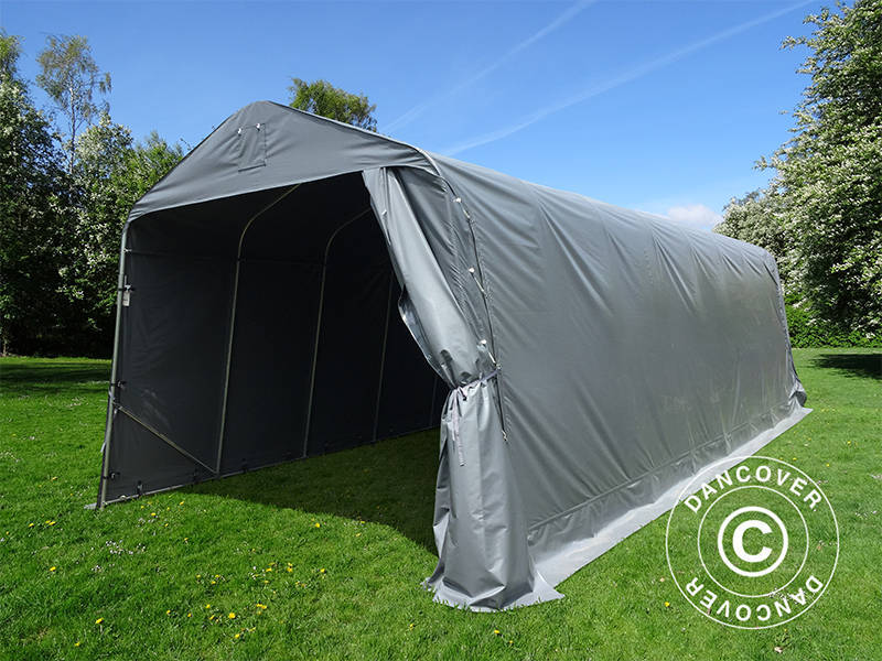 Garasjetelt PRO 3,77x9,7x3,18m PVC, Grå - Image 3