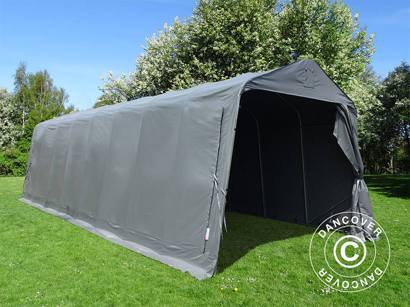 Garasjetelt PRO 3,77x9,7x3,18m PVC, Grå - Image 5