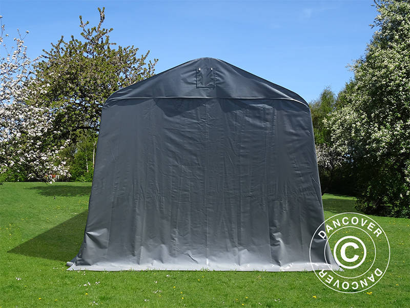 Garasjetelt PRO 3,77x9,7x3,18m PVC, Grå - Image 6