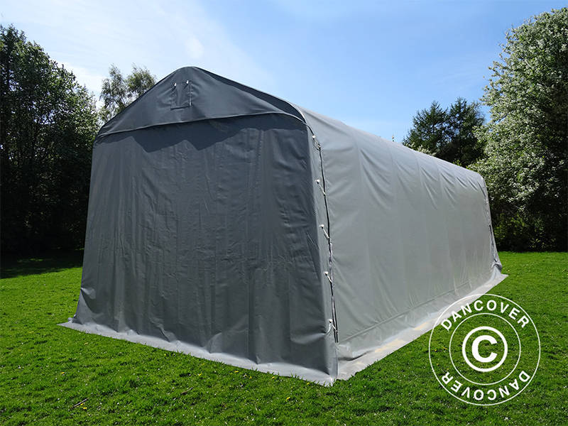 Garasjetelt PRO 3,77x9,7x3,18m PVC, Grå - Image 8