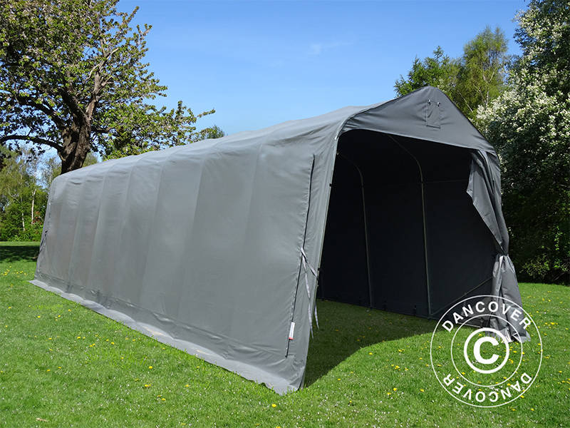 Garasjetelt PRO 3,77x9,7x3,18m PVC, Grå - Image 9