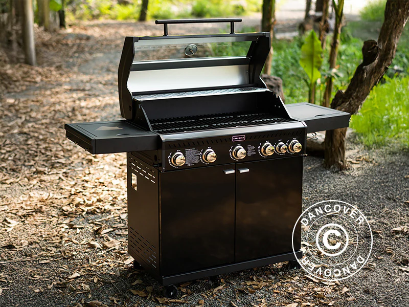 BBQ-gassgrill Dancover 5+1, Svart - Image 3