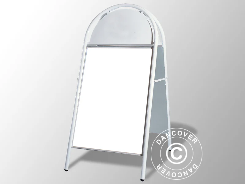 Gatebukk (A-skilt), 68x140cm, Hvit