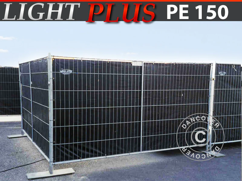 Gjerde presenning 1,76x3,41m, PE 150g/m², Sort
