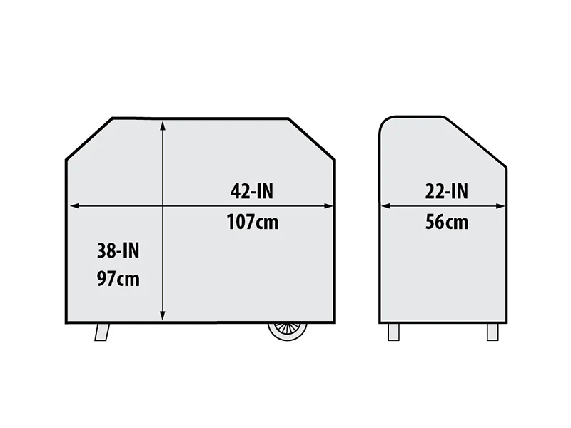 Grilltrekk Select til trepelletsgrill Crown 400, Svart - Image 3