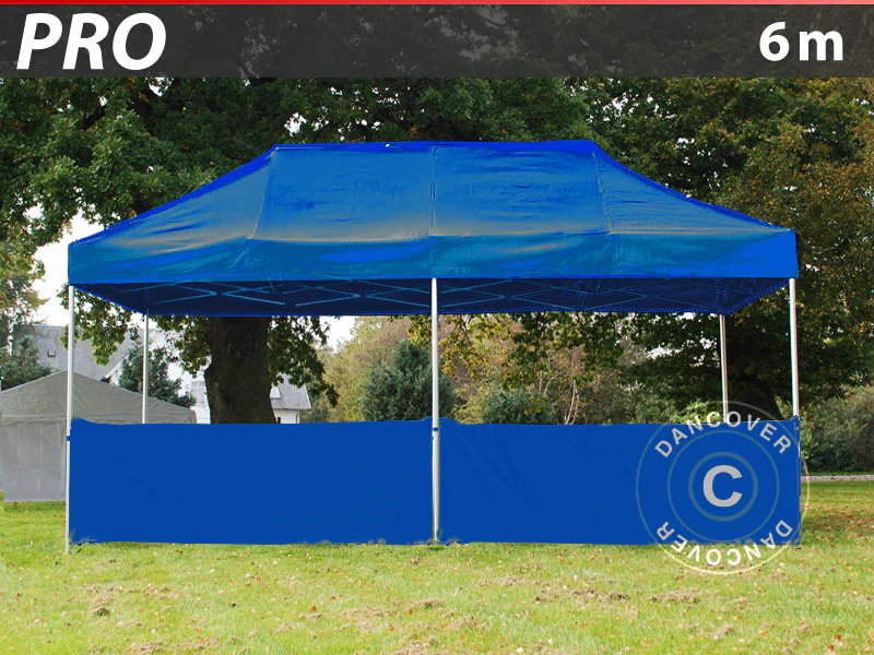 Halv sidevegg for FleXtents PRO, 6m, Blå - Image 2