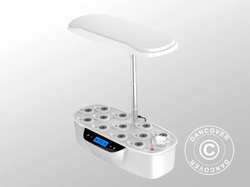 Hydroponisk plantekasse m/LED-vekstlys, 0,204x0,40x0,195m, Hvit - Image 5