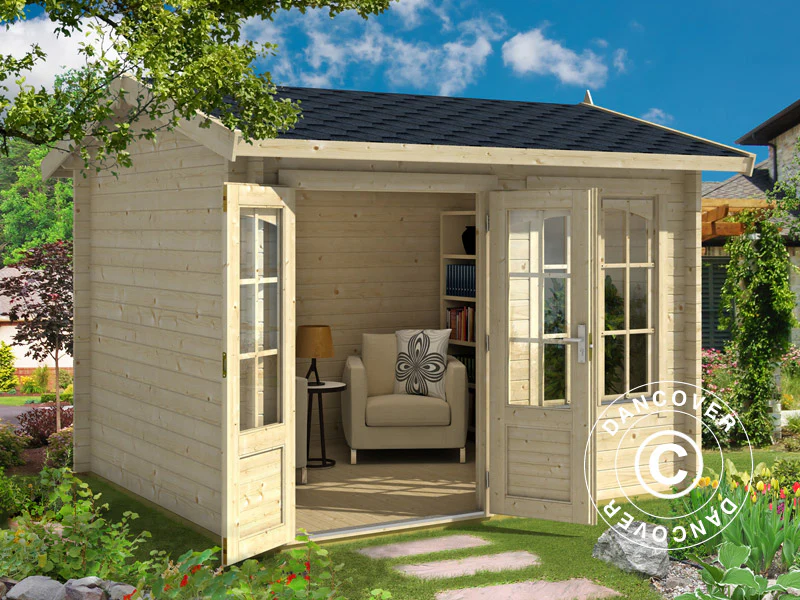 Hytte i tre, Stavanger 3x2,5x2,45m, 44mm, Naturlig - Image 2