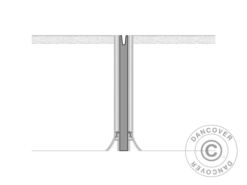 Ileggspaneler til FleXtents® PRO quick-up telt 3m-serien, Grå, 2 stk.