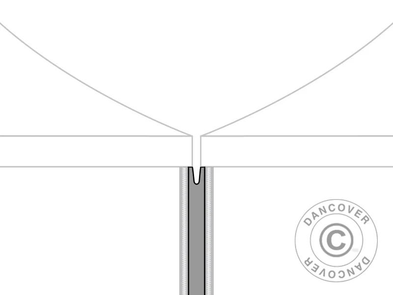 Ileggspaneler til FleXtents® PRO quick-up telt 3m-serien, Grå, 2 stk. - Image 2