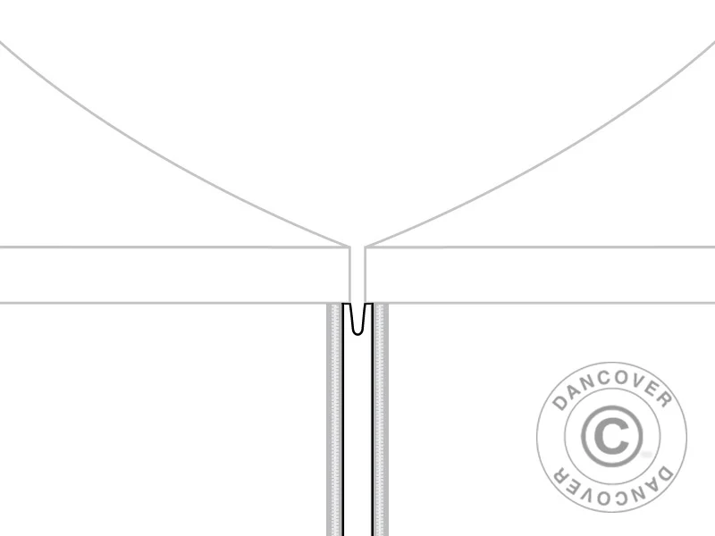 Ileggspaneler til FleXtents® PRO quick-up telt 3m-serien, hvit, 2 stk. - Image 2