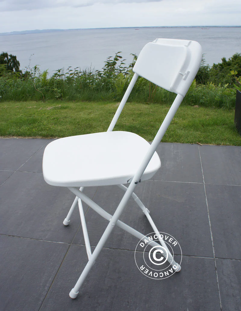 Klappstoler 44x44x80cm, Hvit, 24 stk. - Image 3