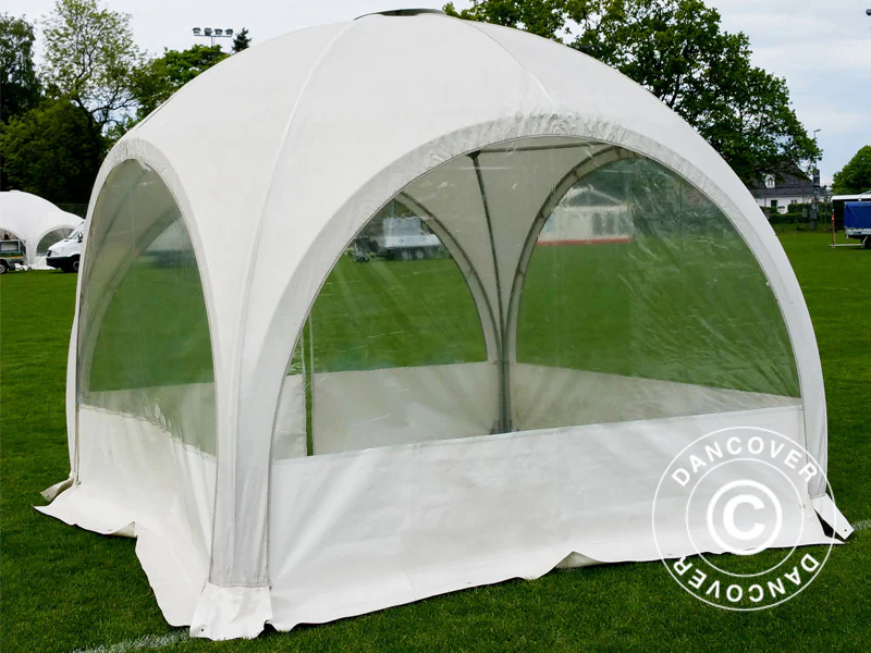 Kuppel-partytelt Multipavillon 3x3m, Hvit - Image 4