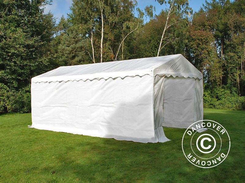 Lagertelt Basic 2-i-1, 4x8m PE 700, hvit - Image 2