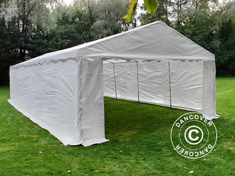 Lagertelt Basic 2-i-1, 6x12m PE 700, hvit - Image 2