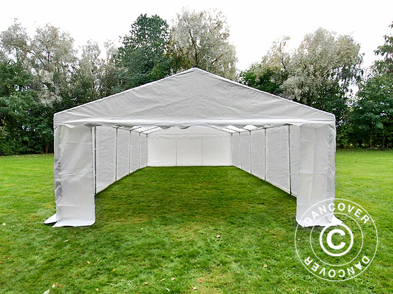 Lagertelt Basic 2-i-1, 6x12m PE 700, hvit - Image 4
