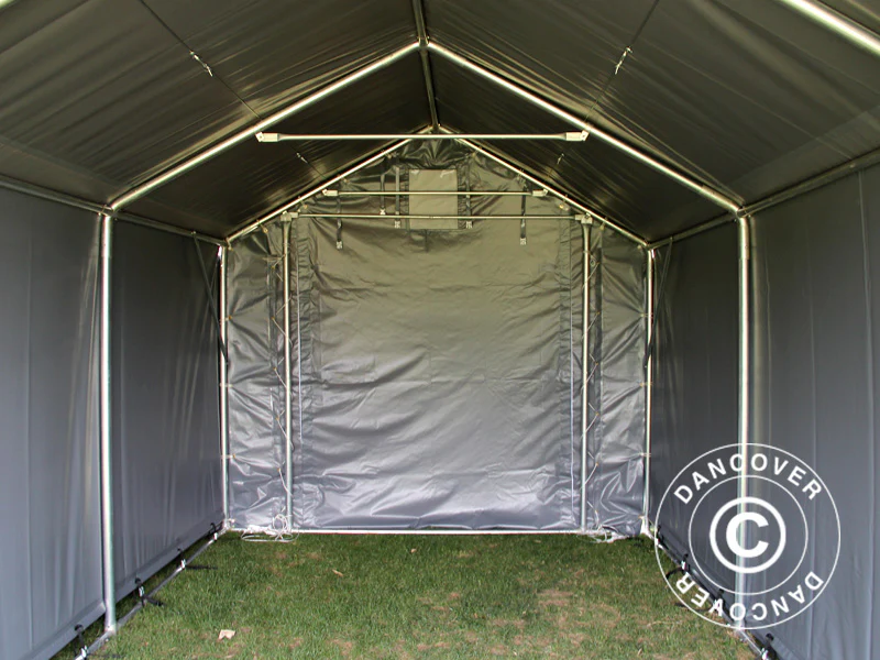Lagertelt PRO 3x6x2x2,82m, PVC, Grå - Image 12