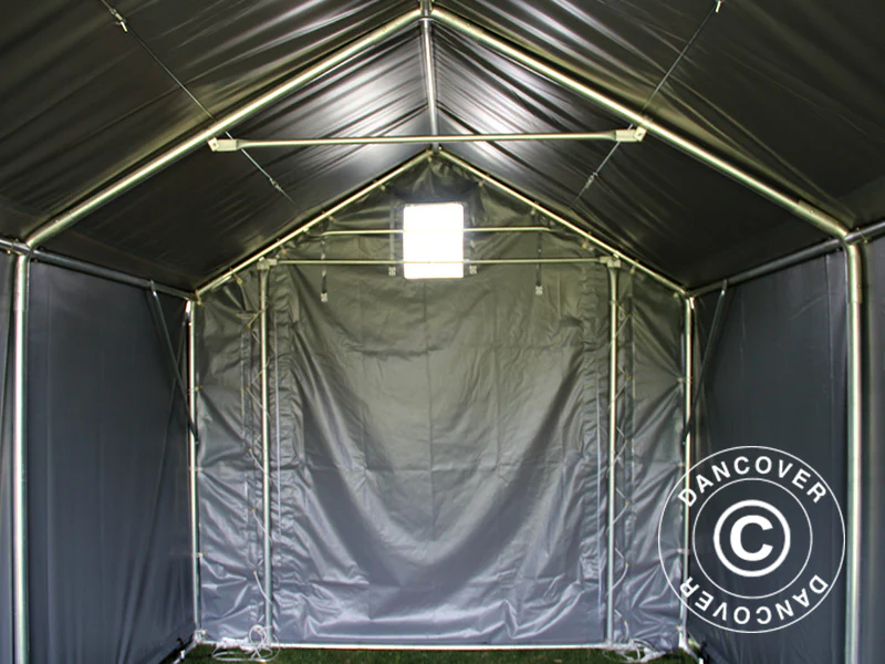 Lagertelt PRO 3x6x2x2,82m, PVC, Grå - Image 13