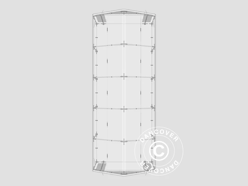 Lagertelt PRO 4x10x2x3,1m, PVC, Grå - Image 14