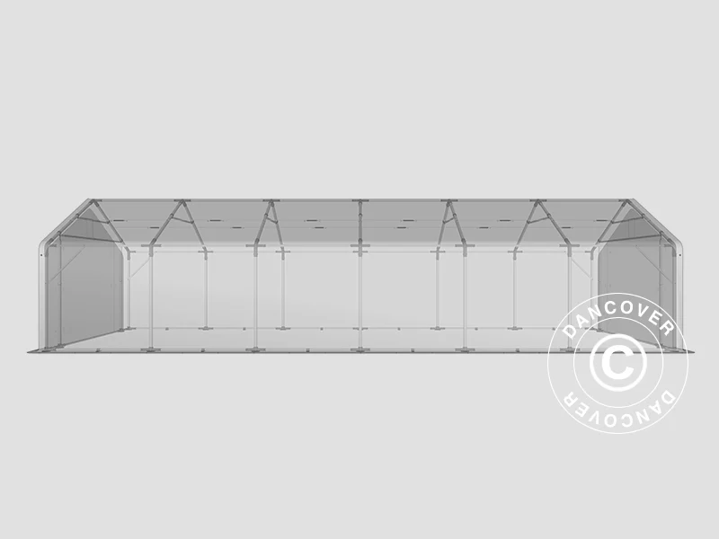 Lagertelt PRO 4x12x2x3,1m, PVC, Grå - Image 30