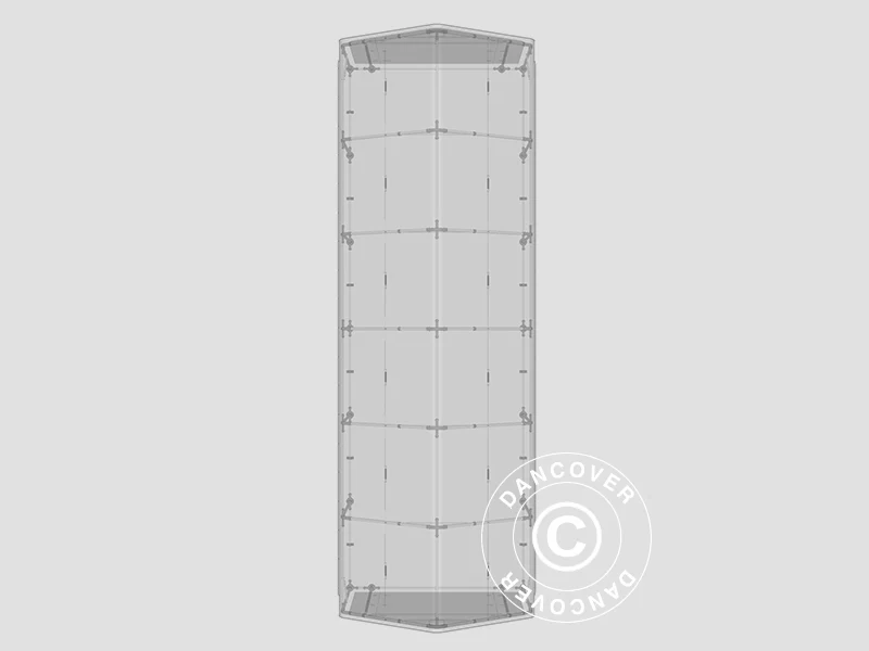 Lagertelt PRO 4x12x2x3,1m, PVC, Grå - Image 31