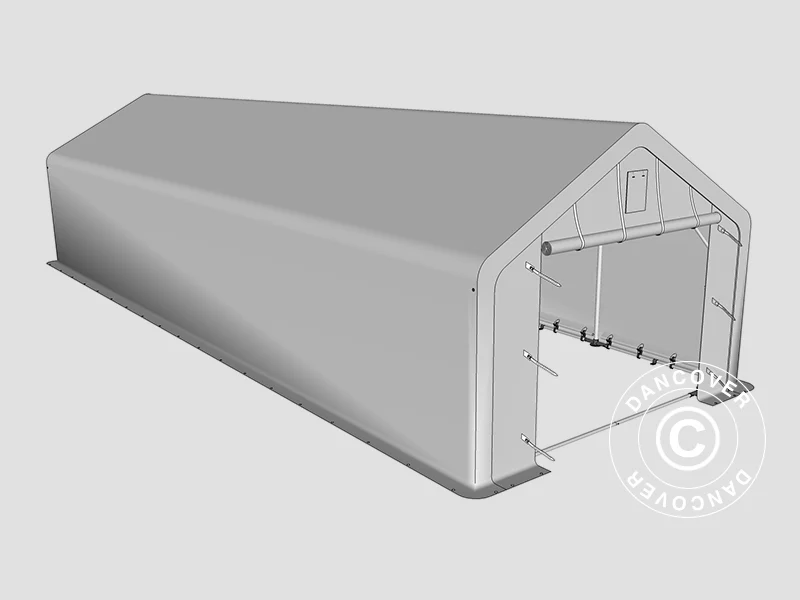 Lagertelt PRO 4x12x2x3,1m, PVC, Grå - Image 34