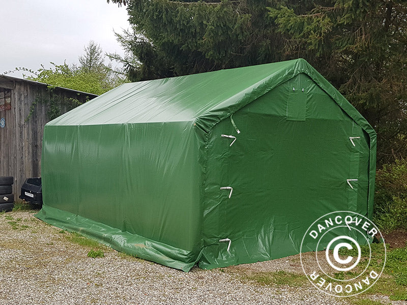 Lagertelt PRO 4x6x2x3,1m, PVC, Grønn - Image 10