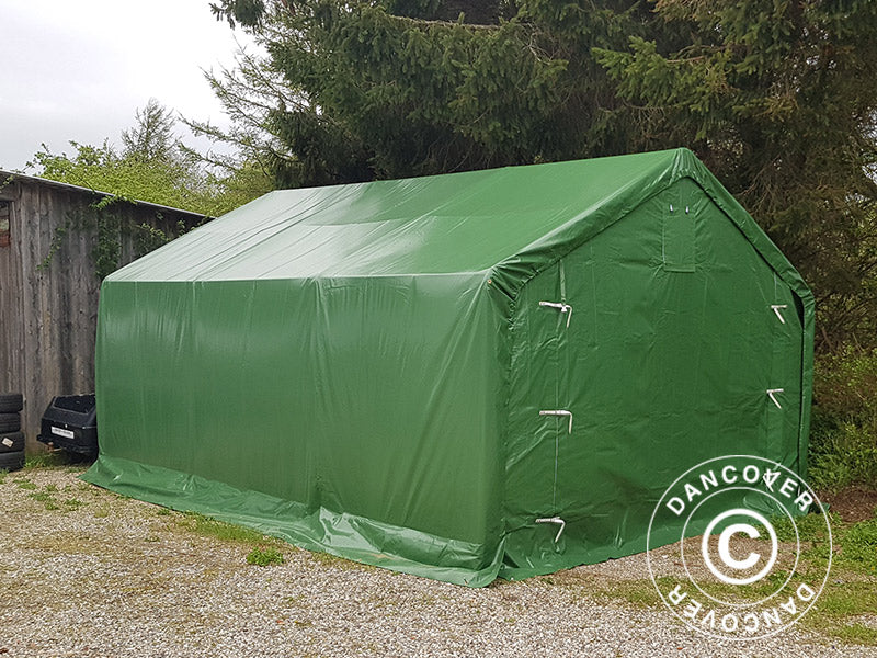Lagertelt PRO 4x6x2x3,1m, PVC, Grønn - Image 9
