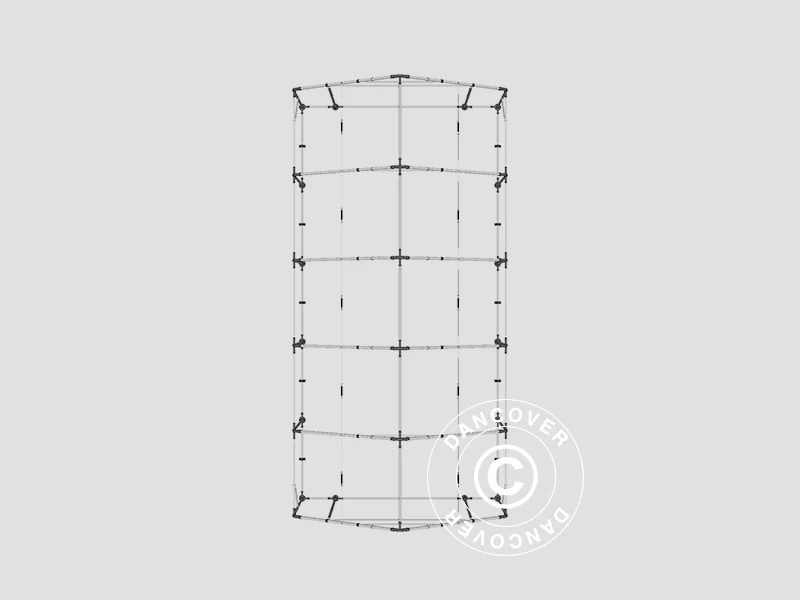 Lagertelt PRO 5x10x2x3,39m, PVC, Grønn - Image 13