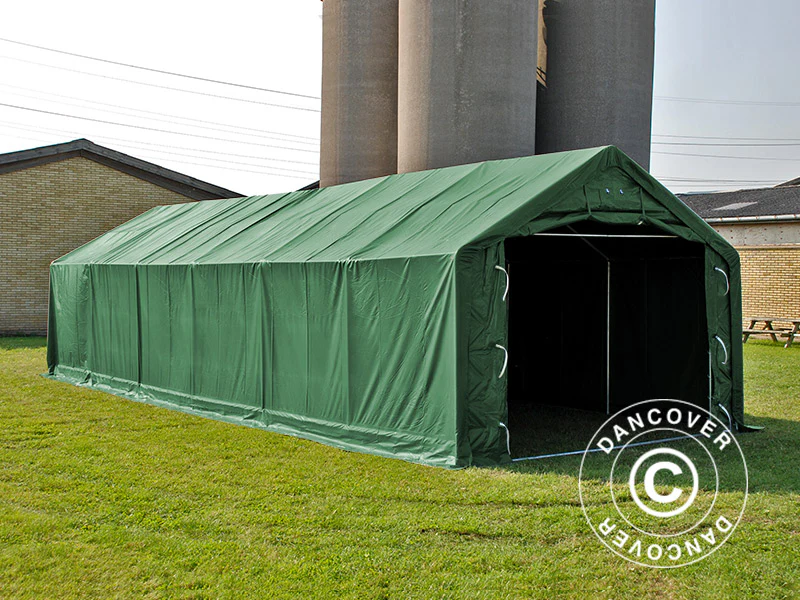 Lagertelt PRO 5x10x2x3,39m, PVC, Grønn - Image 2