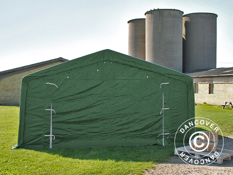 Lagertelt PRO 5x10x2x3,39m, PVC, Grønn - Image 3