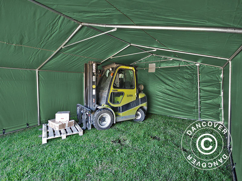 Lagertelt PRO 5x10x2x3,39m, PVC, Grønn - Image 5