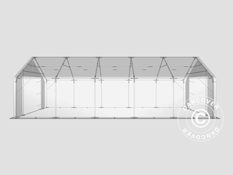 Lagertelt PRO 5x10x2x3,39m, PVC, Grønn - Image 8