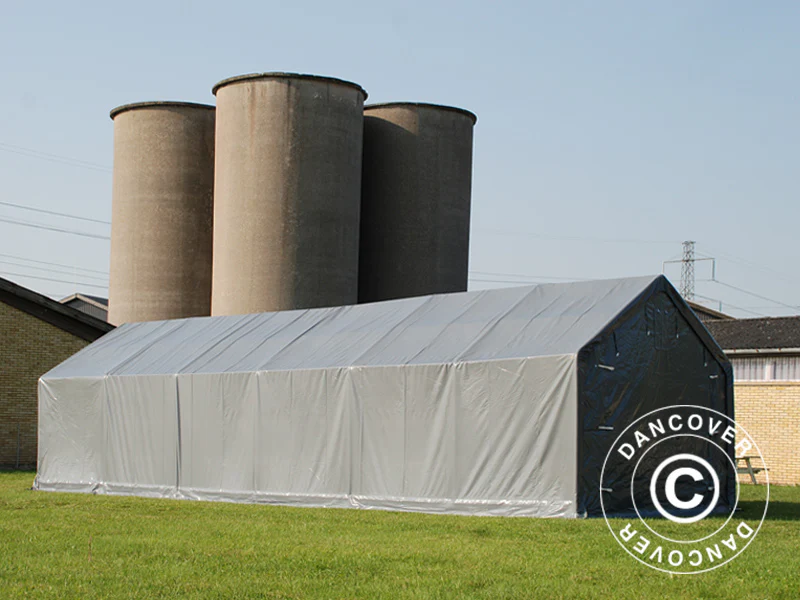 Lagertelt PRO 5x12x2x3,39m, PVC, Grå - Image 11