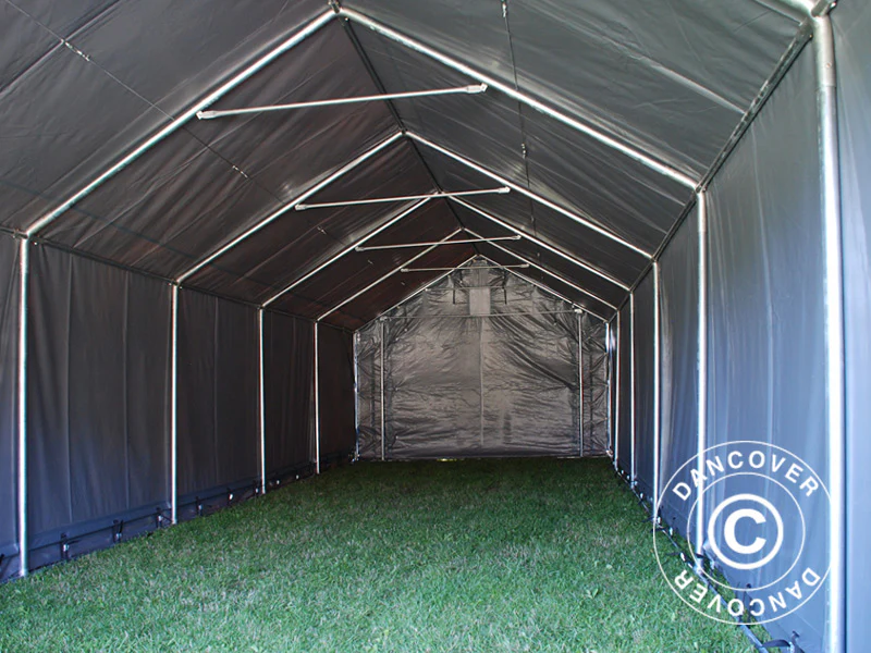 Lagertelt PRO 5x12x2x3,39m, PVC, Grå - Image 14