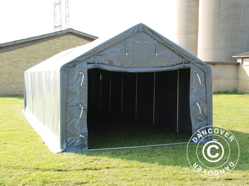 Lagertelt PRO 5x12x2x3,39m, PVC, Grå - Image 15